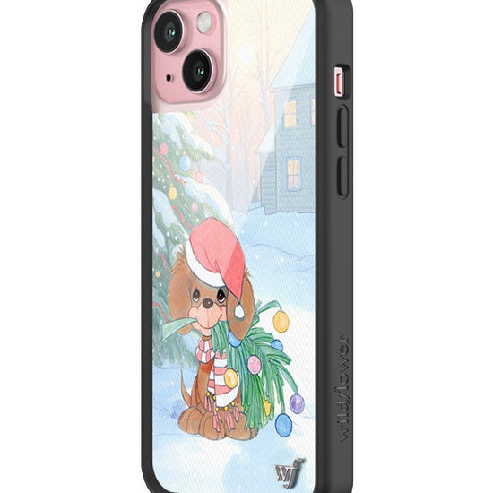 Wildflower iPhone case 15 Plus Precious Moments Holiday Pup Christmas Cute