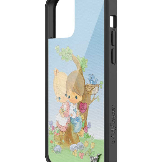 Wildflower iPhone case 12/12 Pro Precious Moments Love One Another Sweet Blue