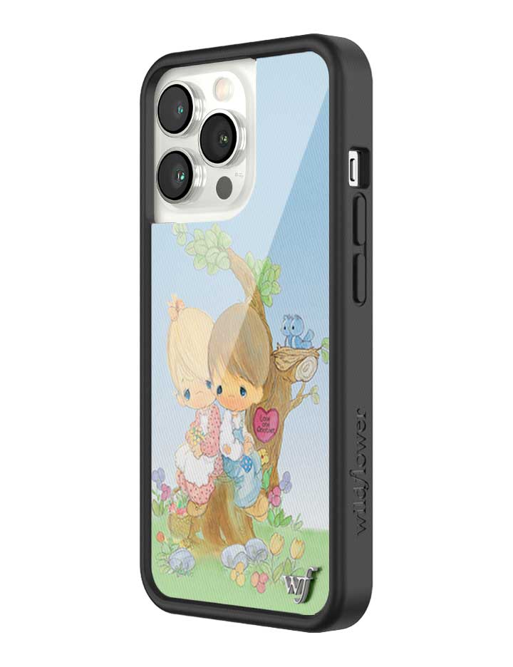 Wildflower iPhone case 13 Pro Precious Moments Love One Another Sweet Blue