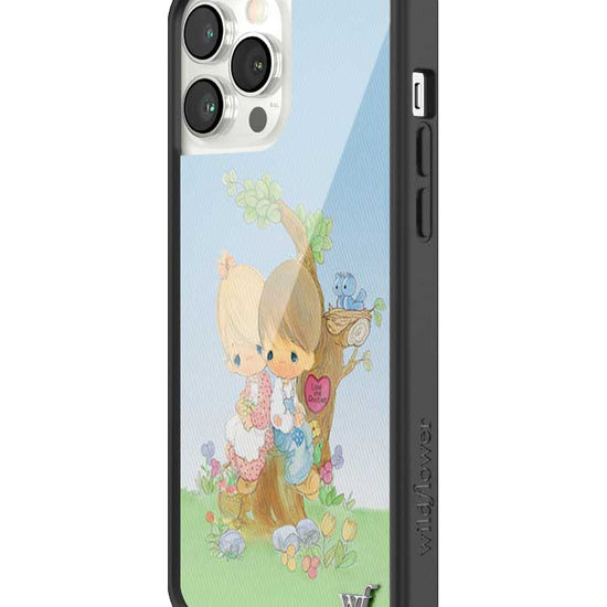 Wildflower iPhone case 13 Pro Max Precious Moments Love One Another Sweet Blue