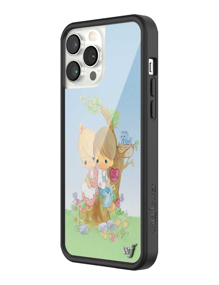 Wildflower iPhone case 13 Pro Max Precious Moments Love One Another Sweet Blue