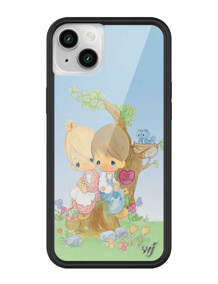 Wildflower iPhone case 14 Precious Moments Love One Another Sweet Blue