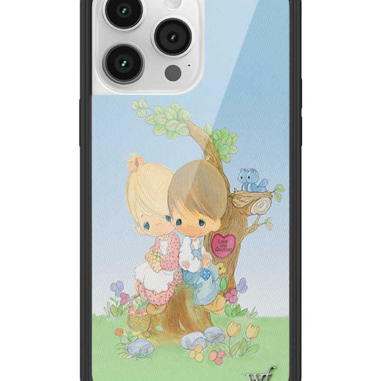 Wildflower iPhone case 14 Pro Max Precious Moments Love One Another Sweet Blue