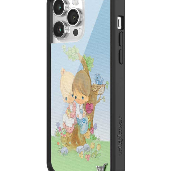 Wildflower iPhone case 14 Pro Max Precious Moments Love One Another Sweet Blue