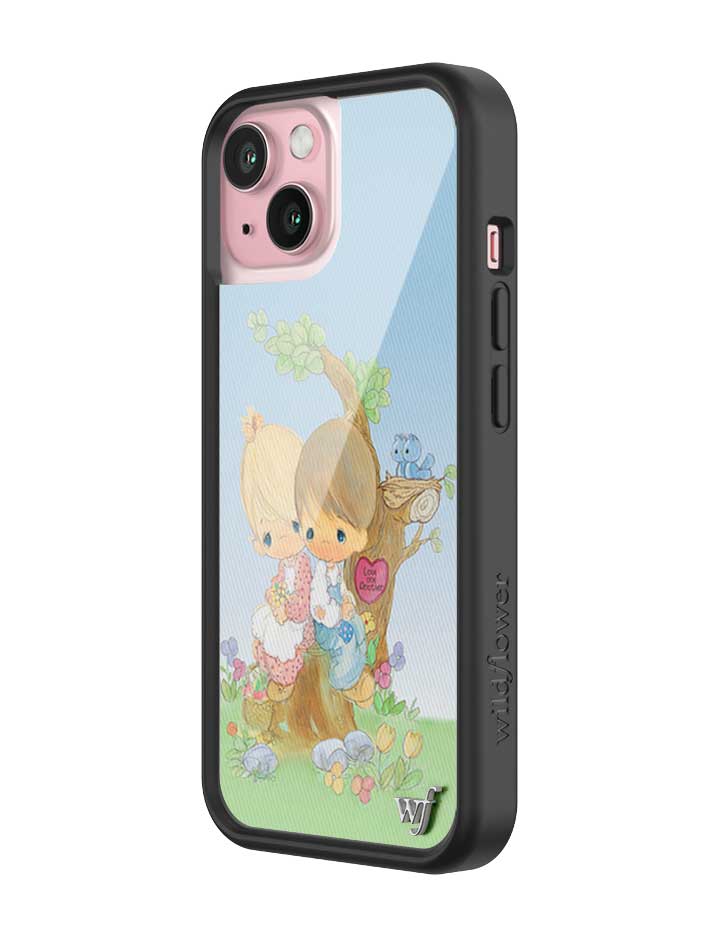 Wildflower iPhone case 15 Precious Moments Love One Another Sweet Blue