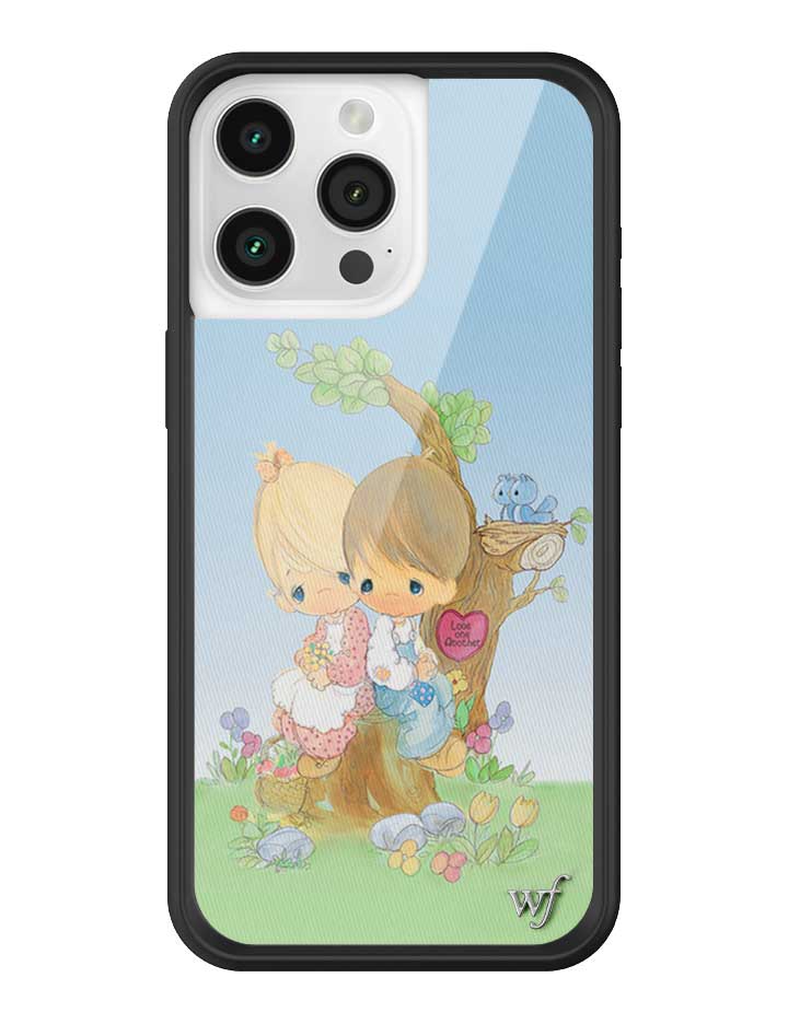 Wildflower iPhone case 15 Pro Max Precious Moments Love One Another Sweet Blue