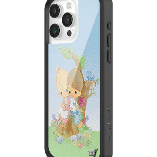 Wildflower iPhone case 15 Pro Max Precious Moments Love One Another Sweet Blue
