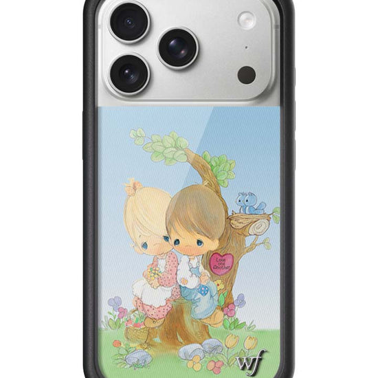 Wildflower iPhone case 17 Pro Precious Moments Love One Another Sweet Blue