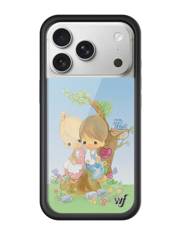 Wildflower iPhone case 17 Pro Precious Moments Love One Another Sweet Blue