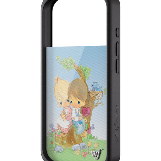 Wildflower iPhone case 17 Pro Precious Moments Love One Another Sweet Blue