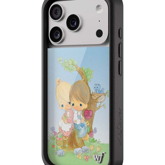 Wildflower iPhone case 17 Pro Precious Moments Love One Another Sweet Blue