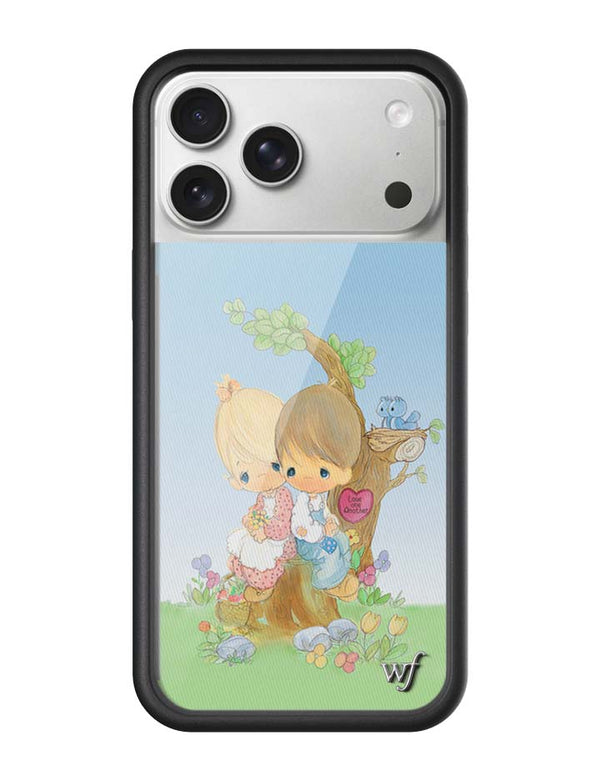 Wildflower iPhone case 17 Pro Max Precious Moments Love One Another Sweet Blue