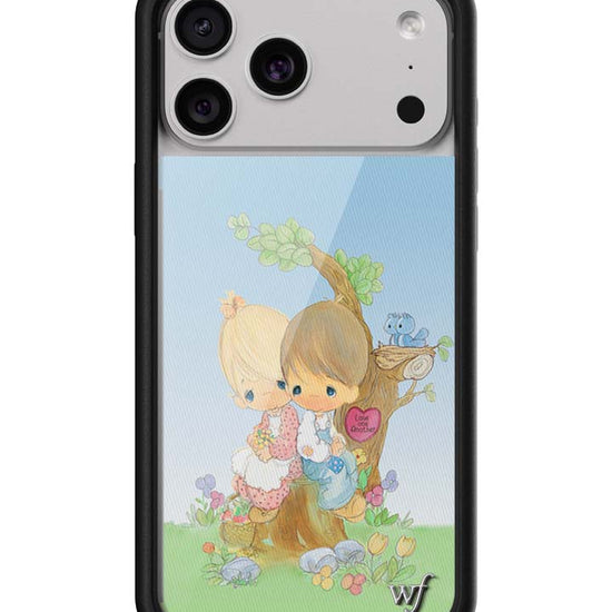 Wildflower iPhone case 17 Pro Max Precious Moments Love One Another Sweet Blue