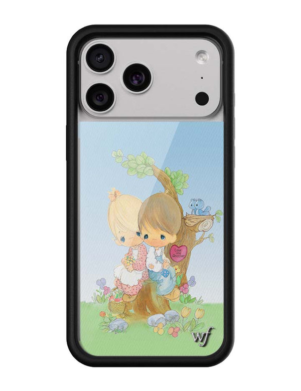Wildflower iPhone case 17 Pro Max Precious Moments Love One Another Sweet Blue