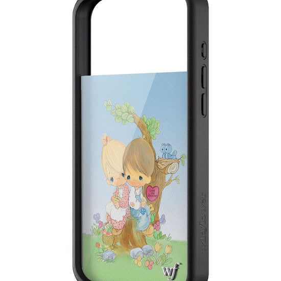 Wildflower iPhone case 17 Pro Max Precious Moments Love One Another Sweet Blue