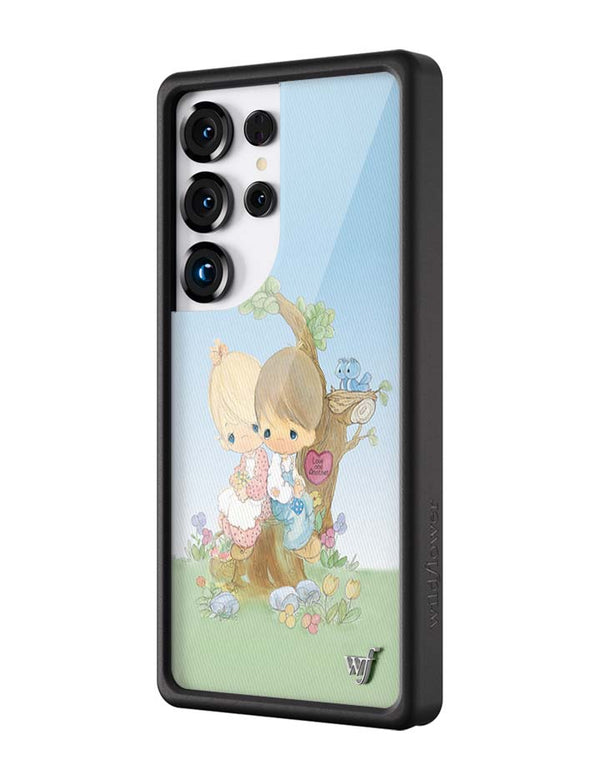 Wildflower Galaxy S25 case Ultra Precious Moments Love One Another Sweet Blue