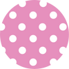 Pink and White Polka Dot