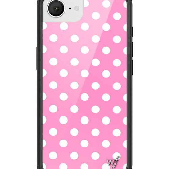 Wildflower iPhone case 16E Pink Polka Dots Cute Classic