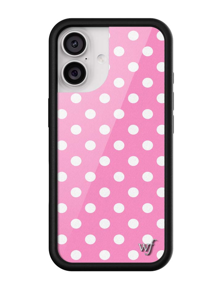 Wildflower iPhone case 17 Pink Polka Dots Cute Classic