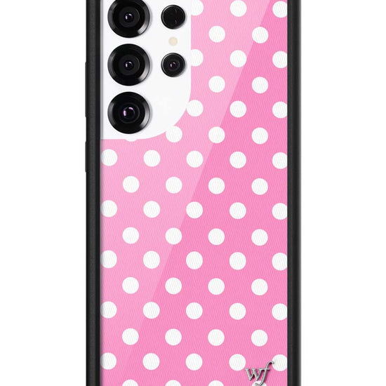 Wildflower Galaxy S25 case Ultra Pink Polka Dots Cute Classic