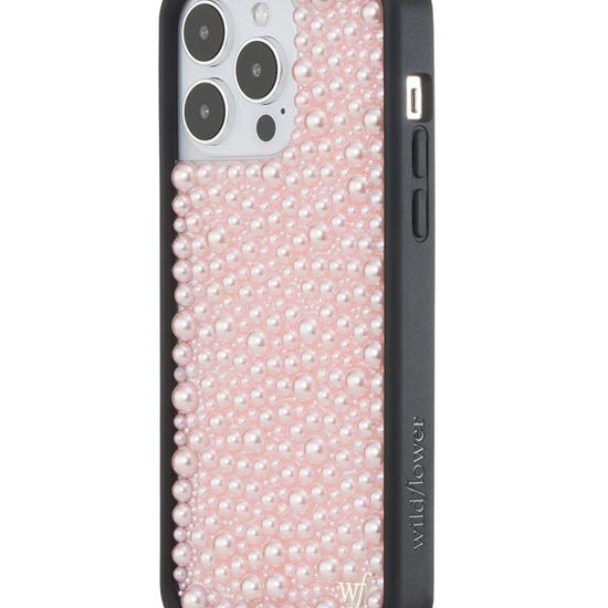 Wildflower iPhone case 14 Pro Max Pearl Pink Cute