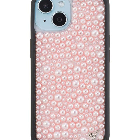 Wildflower iPhone case 15 Pearl Pink Cute