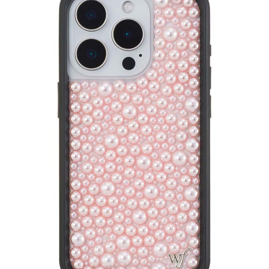 Wildflower iPhone case 15 Pro Pearl Pink Cute