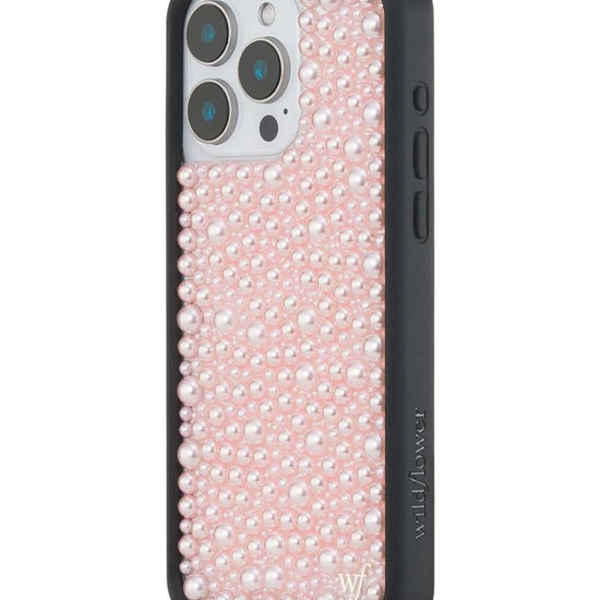 Wildflower iPhone case 15 Pro Max Pearl Pink Cute