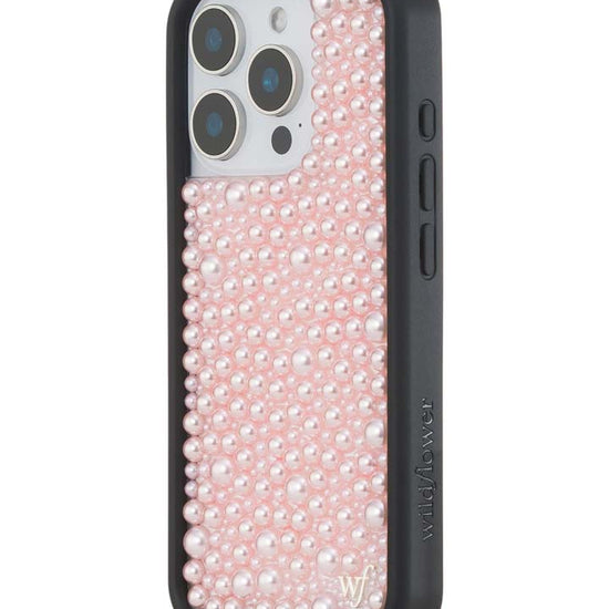 Wildflower iPhone case 16 Pro Pearl Pink Cute