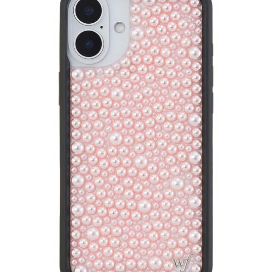 Wildflower iPhone case 16 Plus Pearl Pink Cute