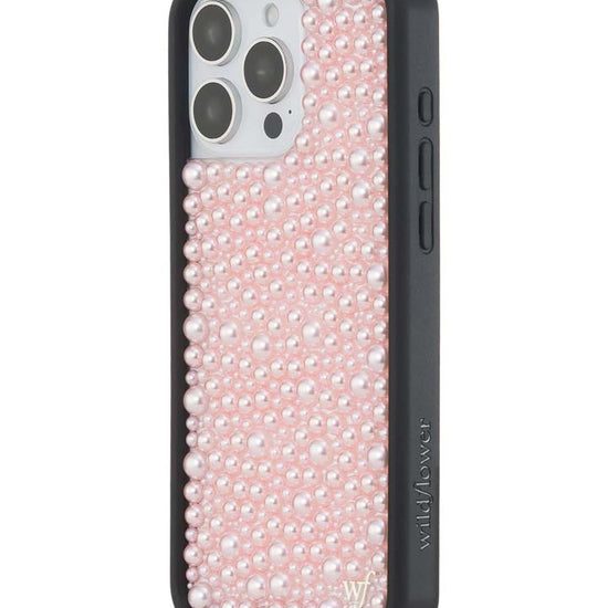 Wildflower iPhone case 16 Pro Max Pearl Pink Cute