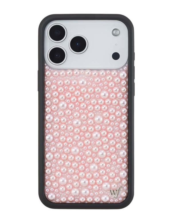Wildflower iPhone case 17 Pro Max Pearl Pink Cute
