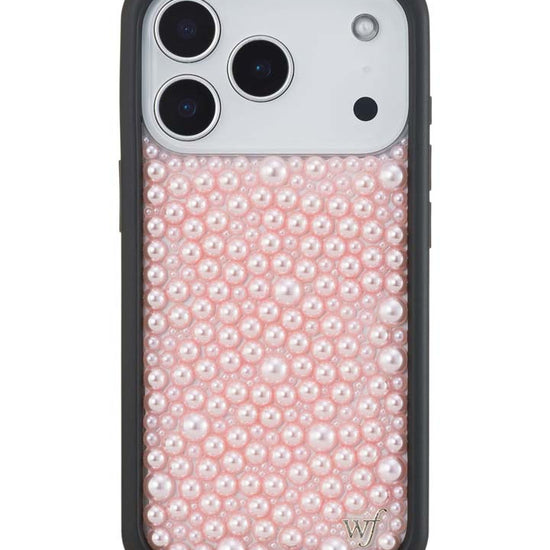 Wildflower iPhone case 18 Pro Pearl Pink Cute