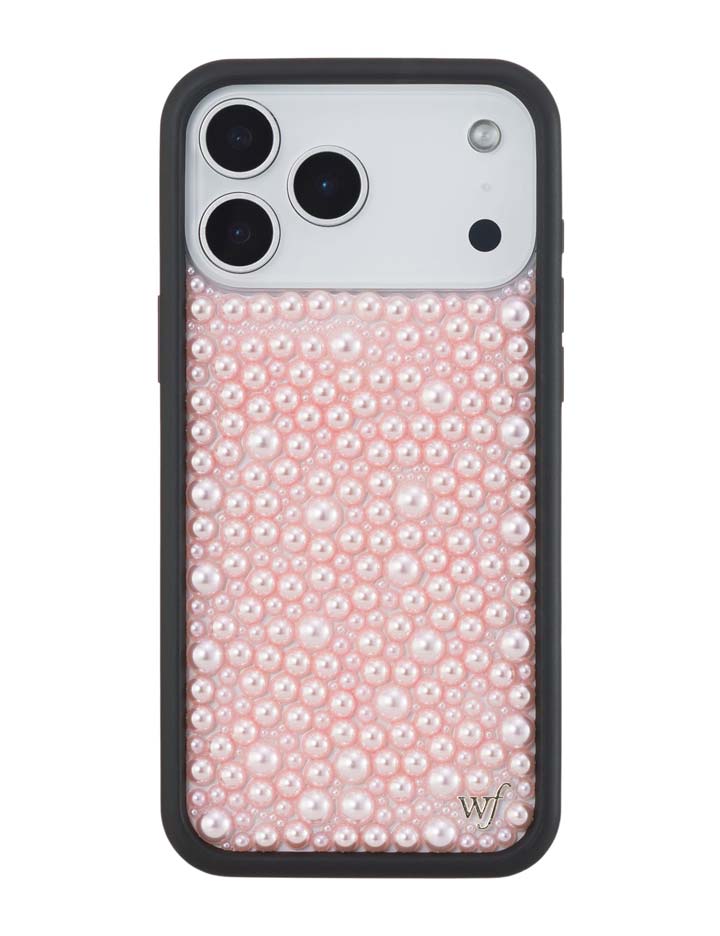 Wildflower iPhone case 18 Pro Max Pearl Pink Cute