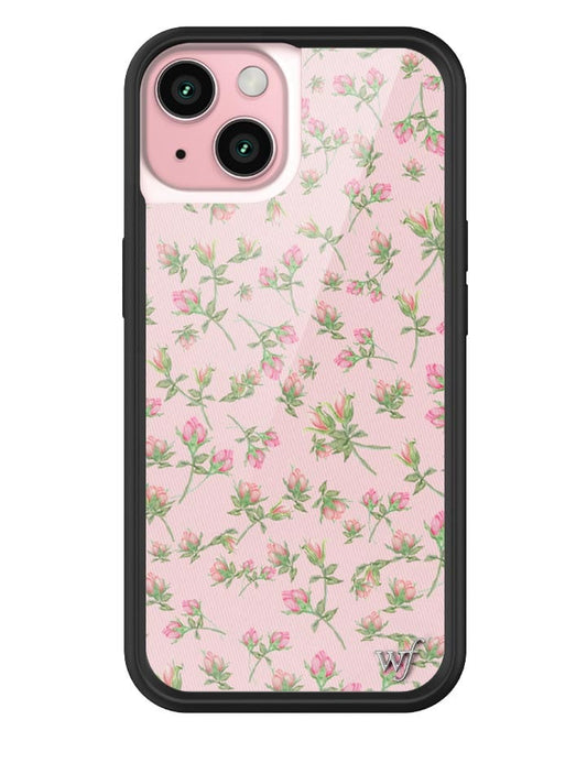 wildflower baby pink posie rosie iphone 15 case