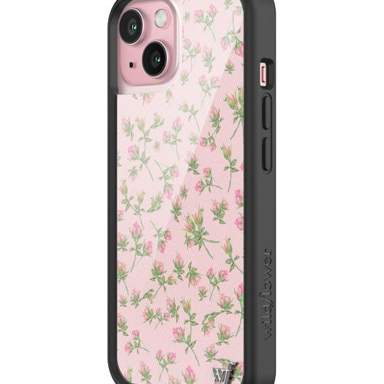 wildflower baby pink posie rosie iphone 15 case