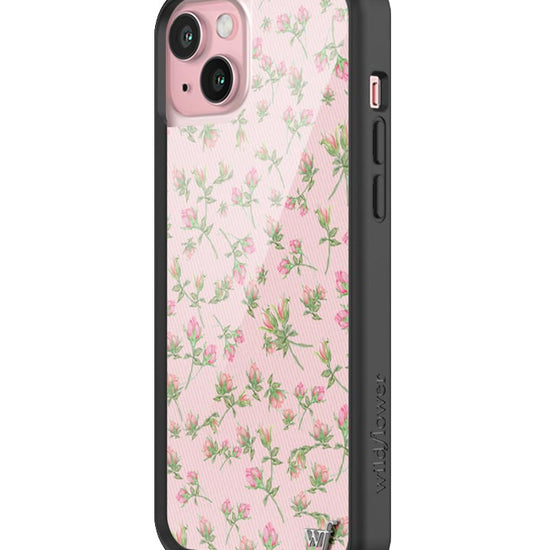 wildflower baby pink posie rosie iphone 15 plus case