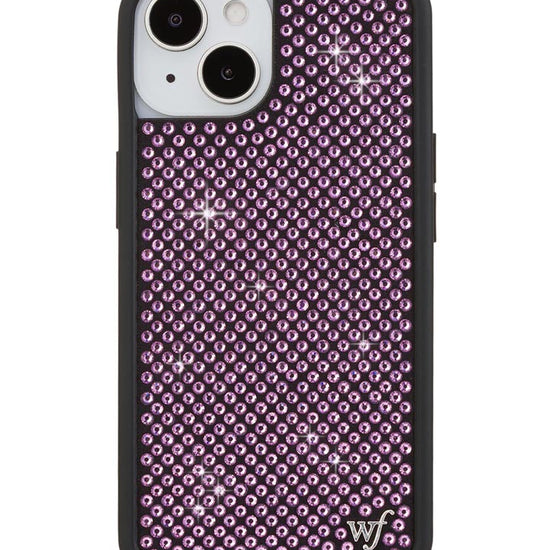 Wildflower iPhone case 13 Rhinestone | Pink Sparkle Cute
