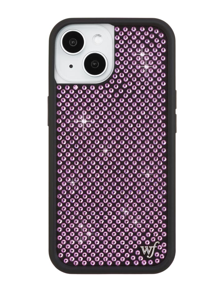 Iphone15】カシュ―フラワープリント ブラック Gothic Black Floral
