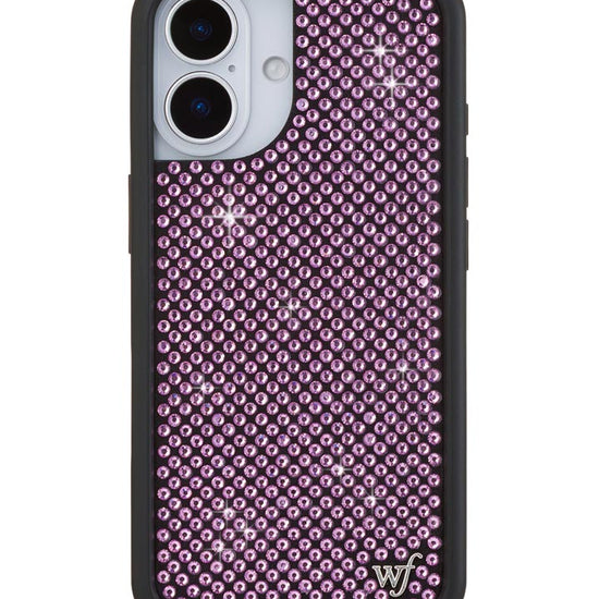 Wildflower iPhone case 17 Rhinestone | Pink Sparkle Cute
