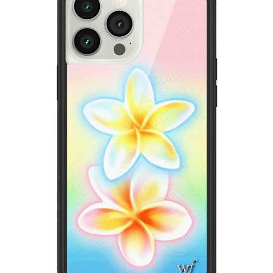 Wildflower iPhone case 13 Pro Max Pastel Plumeria Flowers Cute