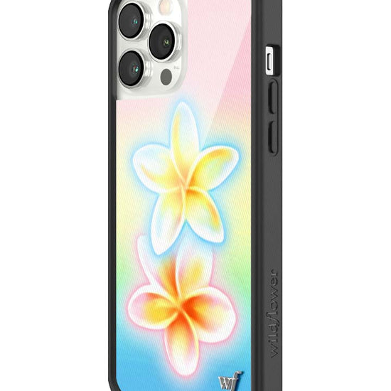 Wildflower iPhone case 13 Pro Max Pastel Plumeria Flowers Cute