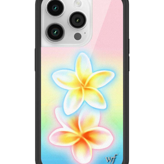 Wildflower iPhone case 14 Pro Pastel Plumeria Flowers Cute