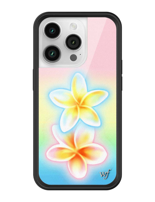 Wildflower iPhone case 14 Pro Pastel Plumeria Flowers Cute