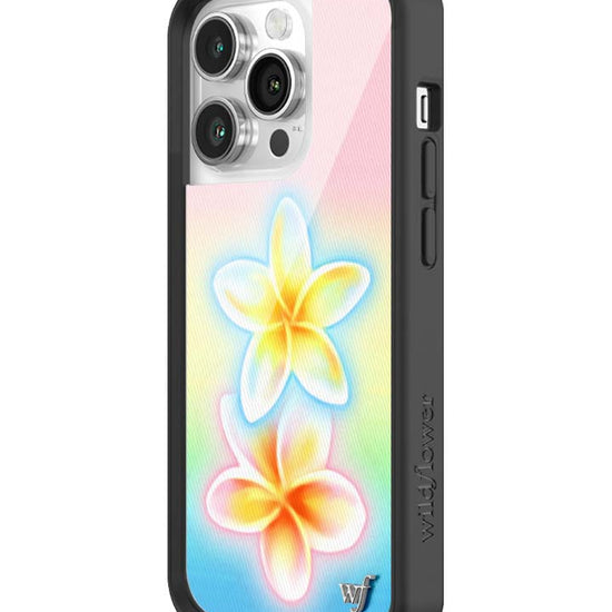 Wildflower iPhone case 14 Pro Pastel Plumeria Flowers Cute