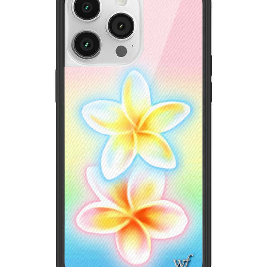 Wildflower iPhone case 14 Pro Max Pastel Plumeria Flowers Cute