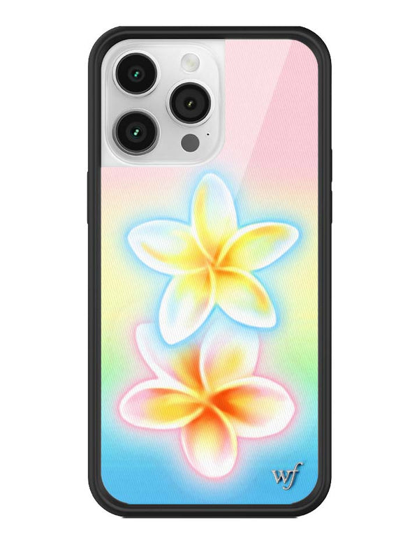 Wildflower iPhone case 14 Pro Max Pastel Plumeria Flowers Cute