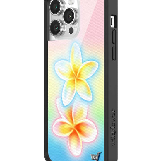 Wildflower iPhone case 14 Pro Max Pastel Plumeria Flowers Cute