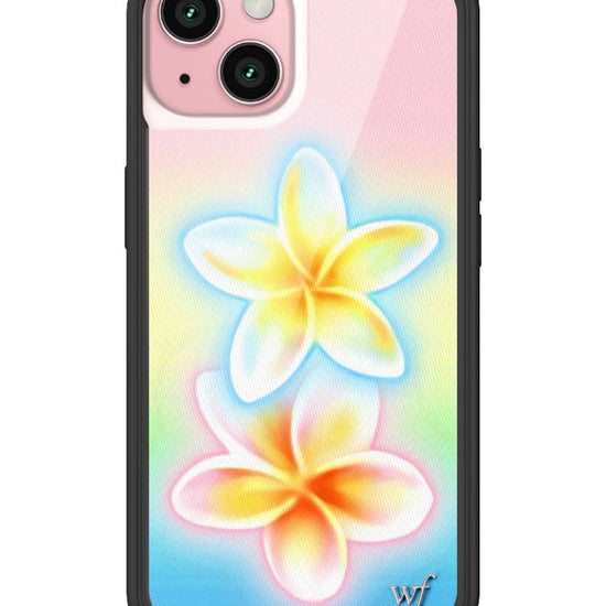 Wildflower iPhone case 15 Pastel Plumeria Flowers Cute