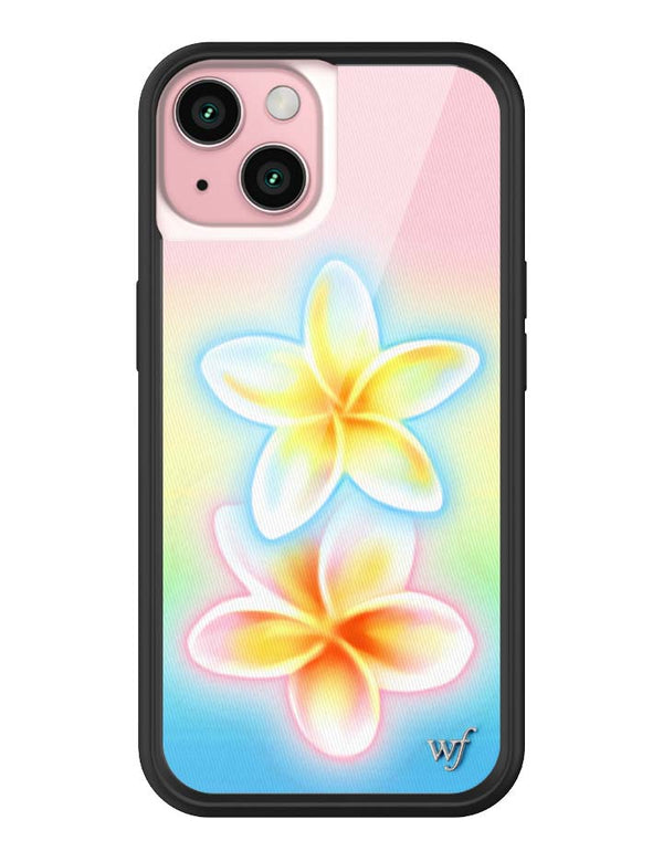 Wildflower iPhone case 15 Pastel Plumeria Flowers Cute